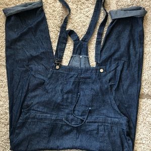 Womens overall denim pants